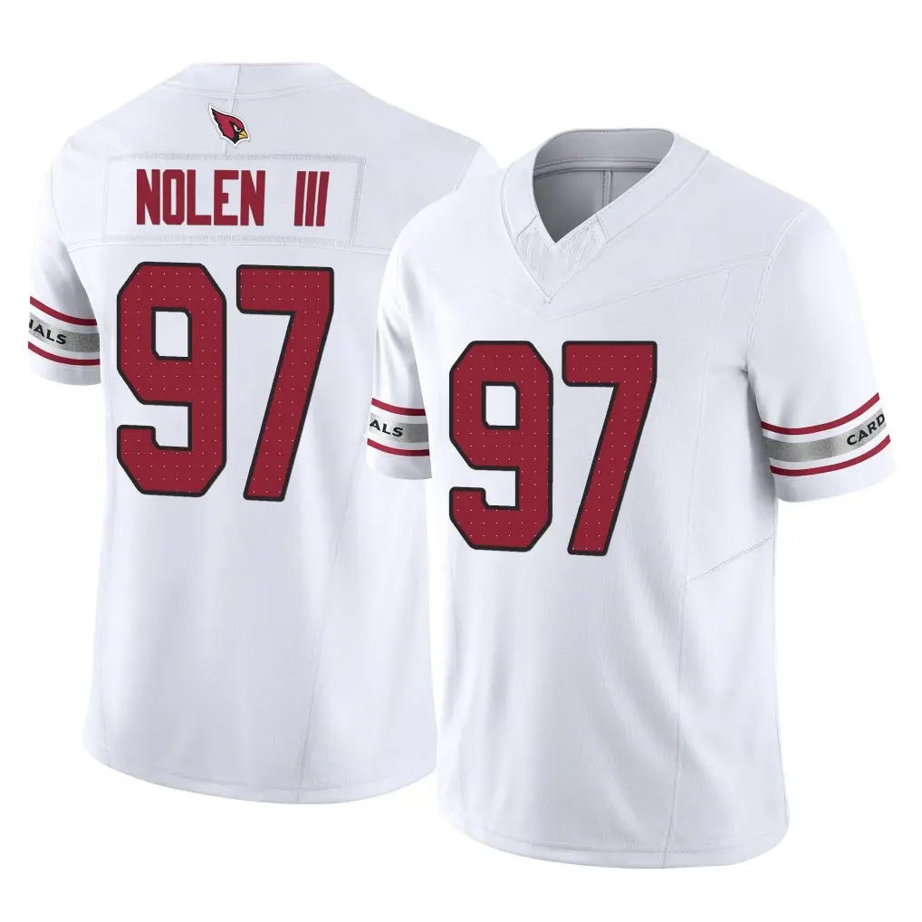 A.Cardinals #97 Walter Nolen III Player White Vapor F.U.S.E. Limited Home Game BALCE Stitched Jerseys