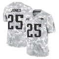 NE.Patriots #25 Marcus Jones Player Arctic Camo Salute To Service Limited Game BALCE Stitched Jerseys