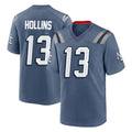 NE.Patriots #13 Mack Hollins Player Blue Rivalries Collection Home Game BALCE Stitched Jerseys