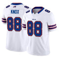 B.Bills #88 Dawson Knox Player White Vapor F.U.S.E. Limited Home Game BALCE Stitched Jerseys