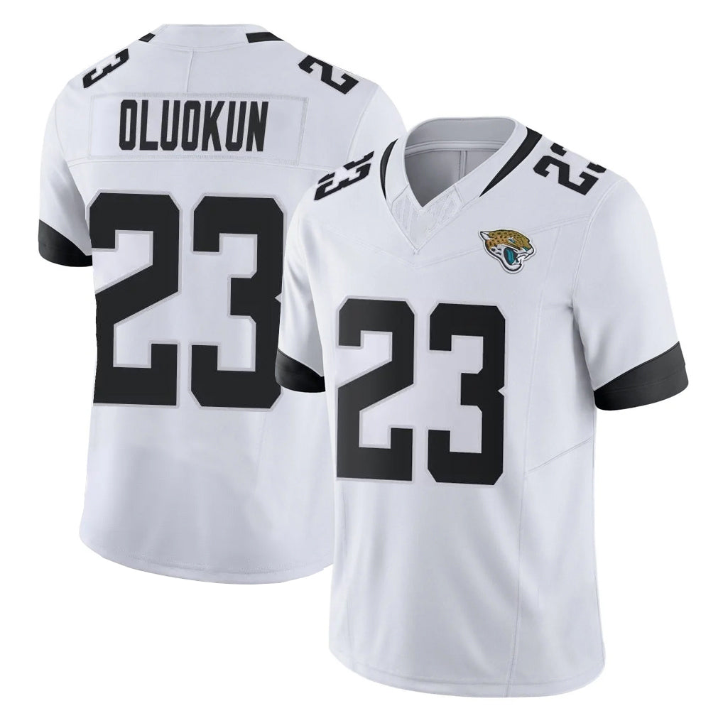 J.Jaguars #23 Foyesade Oluokun Player White Vapor F.U.S.E. Limited Home Game BALCE Stitched Jerseys