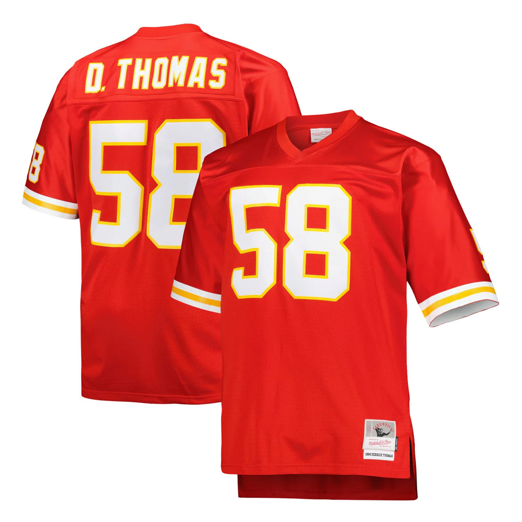KC.Chiefs #58 Derrick Thomas Player Red Mitchell & Ness 1994 Throwback Retired BALCE Stitched Jerseys