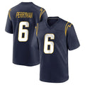 LA.Chargers #6 Denzel Perryman Player Navy Home Game BALCE Stitched Jerseys