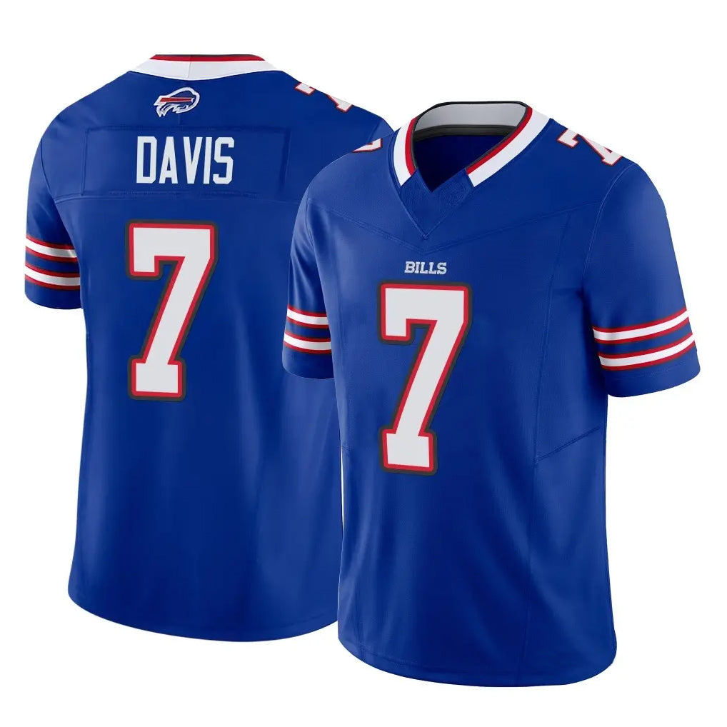 B.Bills #7 Ray Davis Player Royal Vapor F.U.S.E. Limited Game BALCE Stitched Jerseys