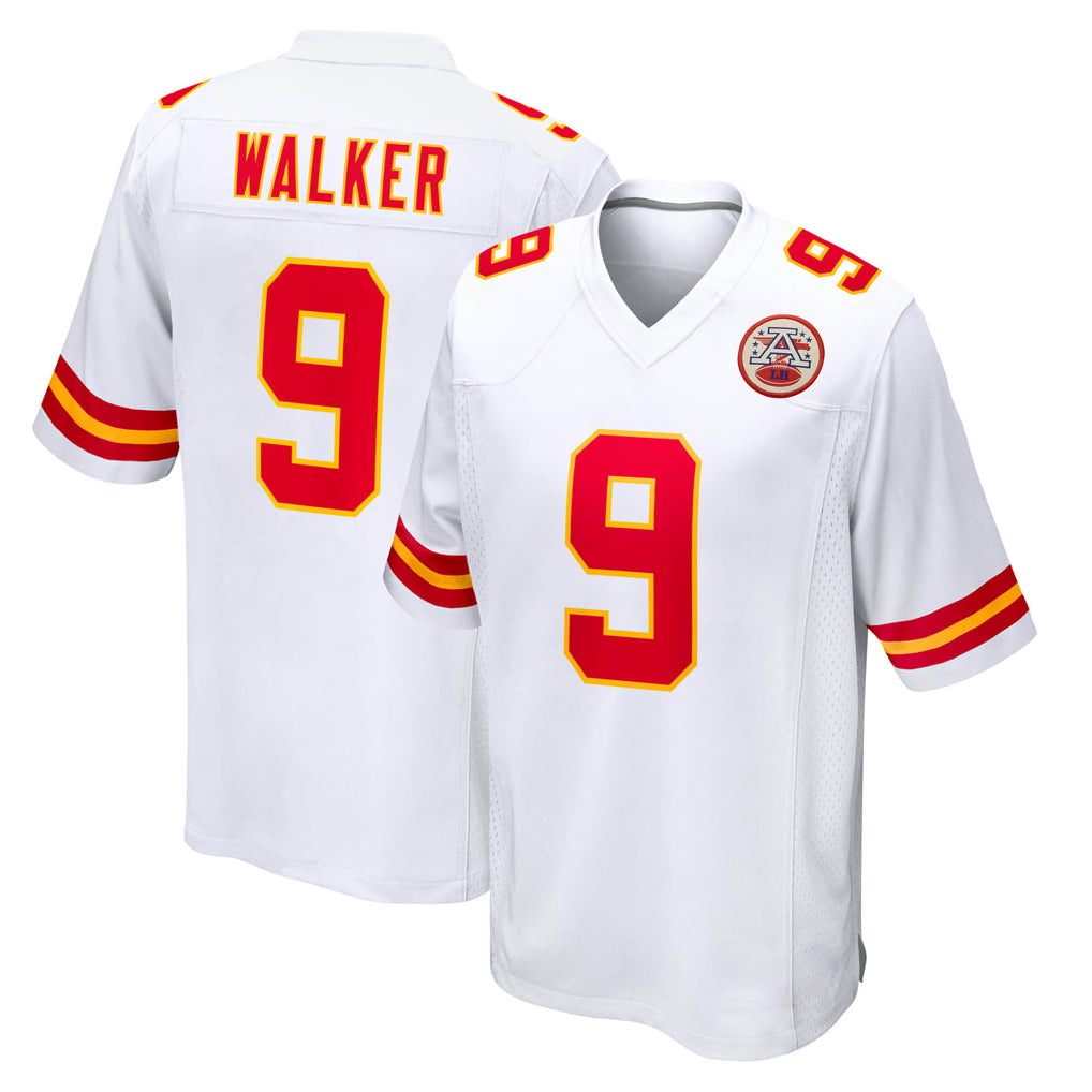 KC.Chiefs #9 Kenneth Walker III Player White Home Game BALCE Stitched Jerseys