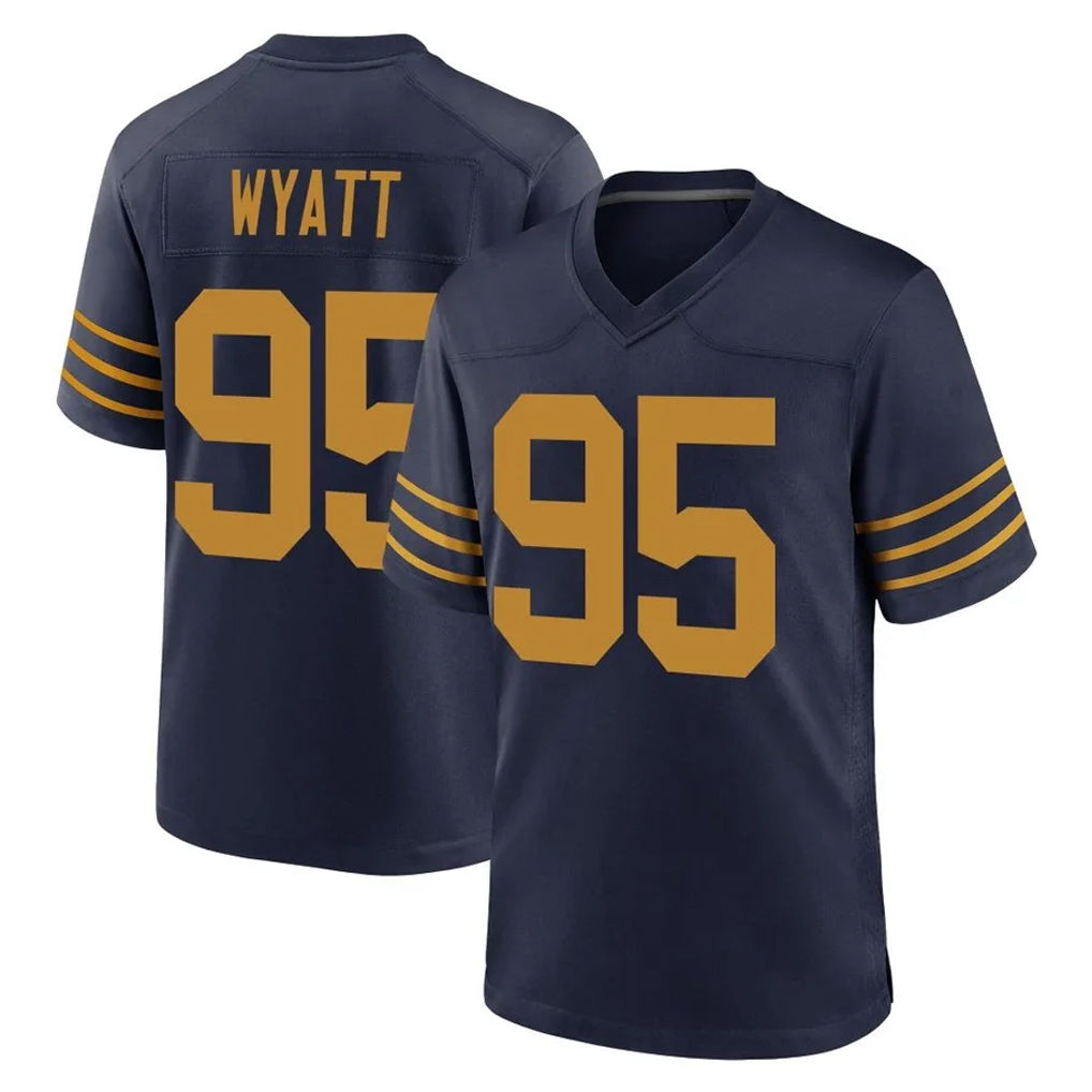 GB.Packers #95 Devonte Wyatt Player Navy The 1923 Classic Home Game BALCE Stitched Jerseys