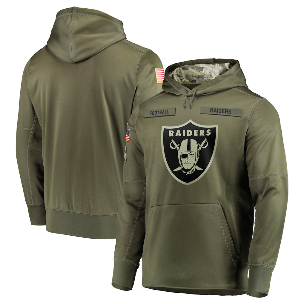 LV.Raiders ## Raiders Blank Player Olive Salute to Service Pullover Hoodies Home Game BALCE Stitched Jerseys
