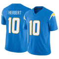 LA.Chargers #10 Justin Herbert Player Blue Limited Vapor F.U.S.E. Home Game BALCE Stitched Jerseys