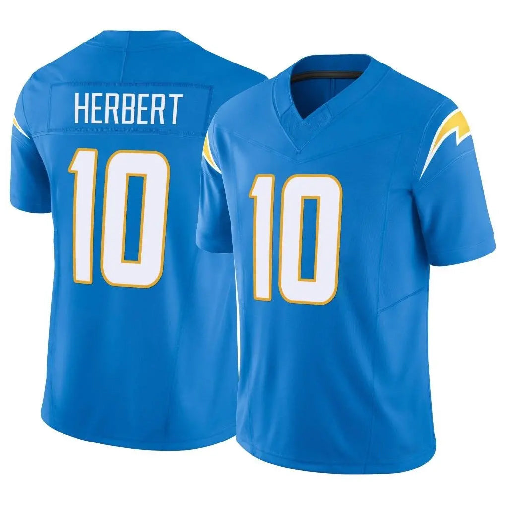 LA.Chargers #10 Justin Herbert Player Blue Limited Vapor F.U.S.E. Home Game BALCE Stitched Jerseys