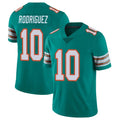M.Dolphins #10 Jacob Rodriguez Player Aqua Limited Alternate Vapor Untouchable Home Game BALCE Stitched Jerseys