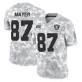 LV.Raiders #87 Michael Mayer Player Arctic Camo Salute To Service Limited Game BALCE Stitched Jerseys