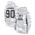 GB.Packers #90 Lukas Van Ness Player Arctic Camo Salute to Service Hoodies Limited Game BALCE Stitched Jerseys
