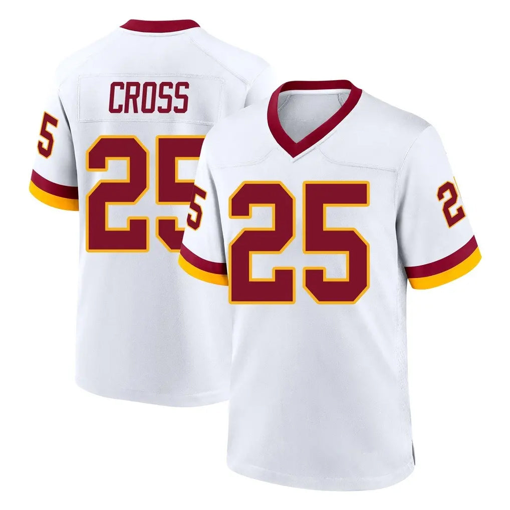 W.Commanders #25 Nick Cross Player White Home Game BALCE Stitched Jerseys