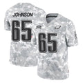 P.Eagles #65 Lane Johnson Player Arctic Camo Salute to Service Limited Game BALCE Stitched Jerseys