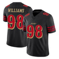 SF.49ers #98 Mykel Williams Player Black Limited Rivalries Collection Home Game BALCE Stitched Jerseys