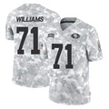 SF.49ers #71 Trent Williams Player Arctic Camo Limited Salute To Service Home Game BALCE Stitched Jerseys