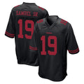 SF.49ers #19 Deebo Samuel Sr. Player Black Alternate Home Game BALCE Stitched Jerseys
