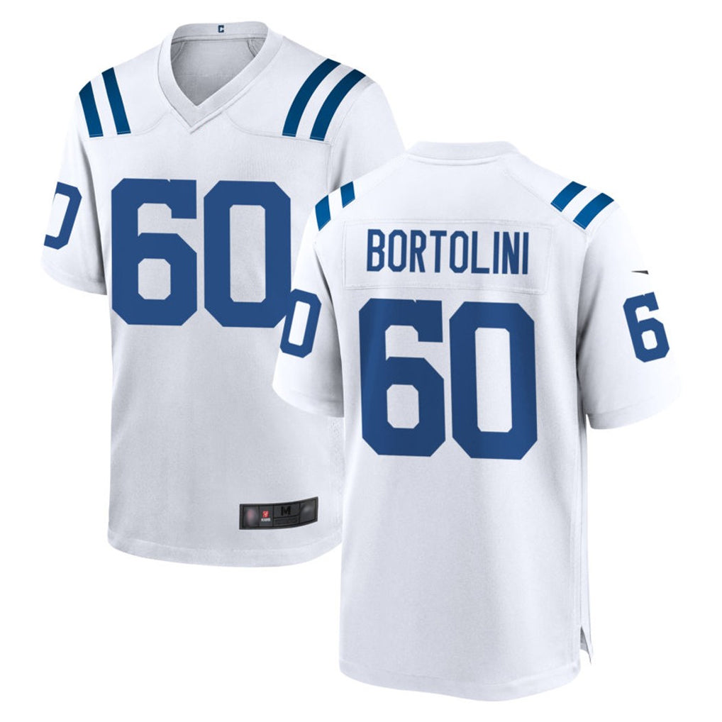 IN.Colts #60 Tanor Bortolini Player White Home Game BALCE Stitched Jerseys
