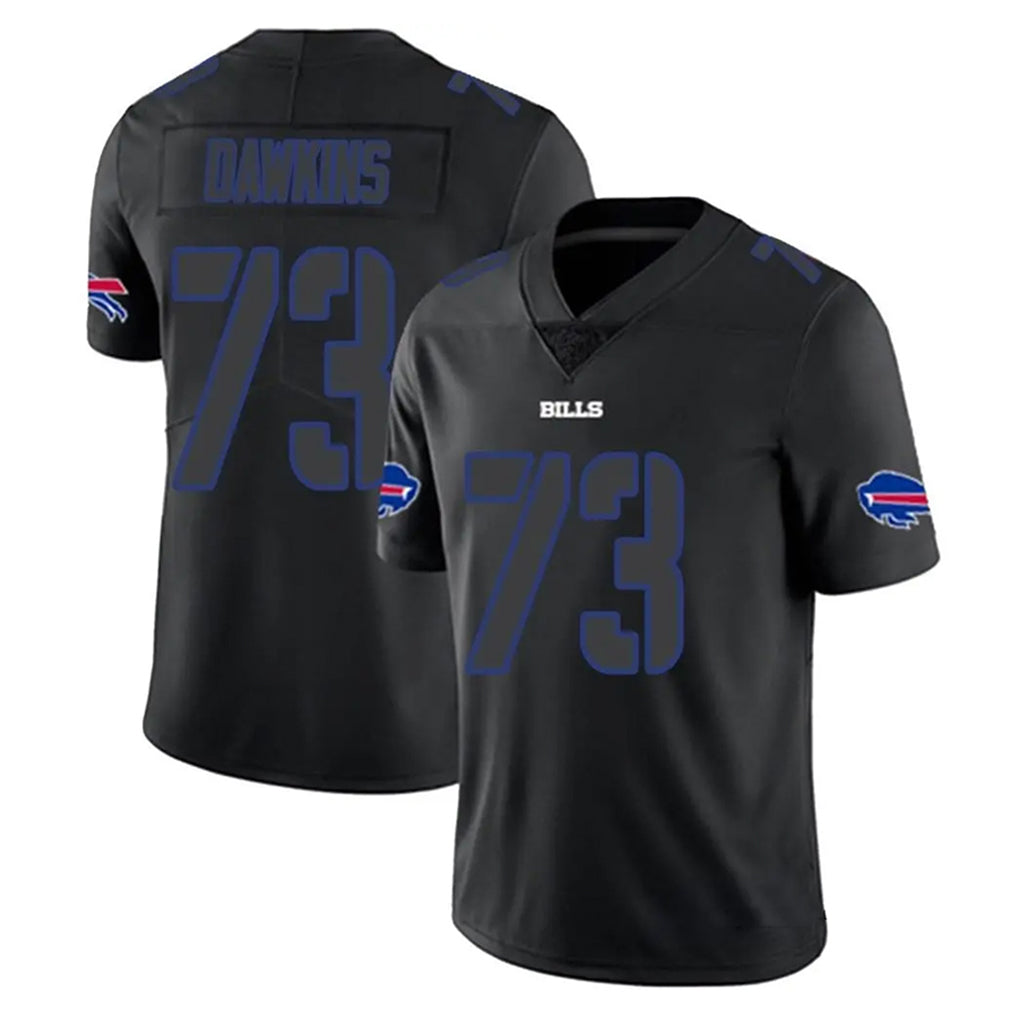 B.Bills #73 Dion Dawkins Player Black Impact Limited BALCE Stitched Jerseys