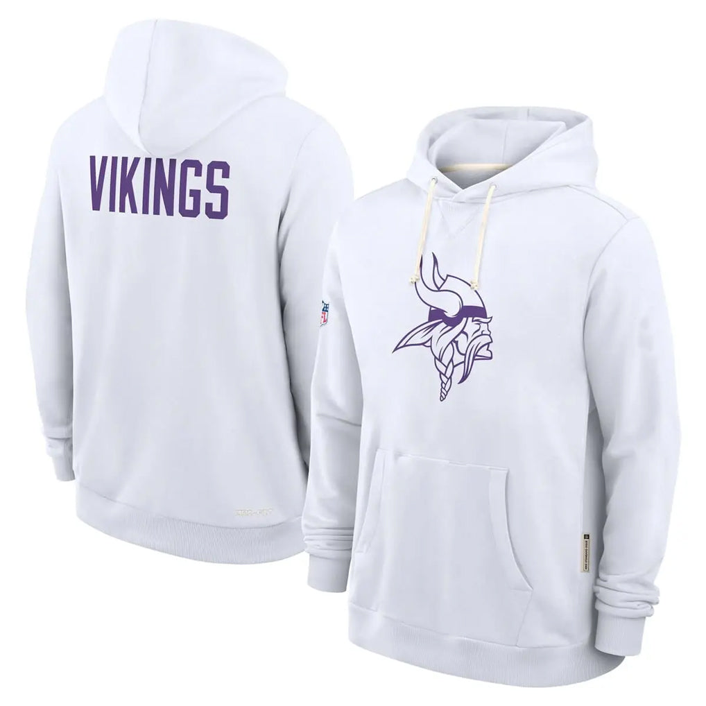M.Vikings ## Vikings Blank Player White LOGO Pullover Hoodies Home Game BALCE Stitched Jerseys