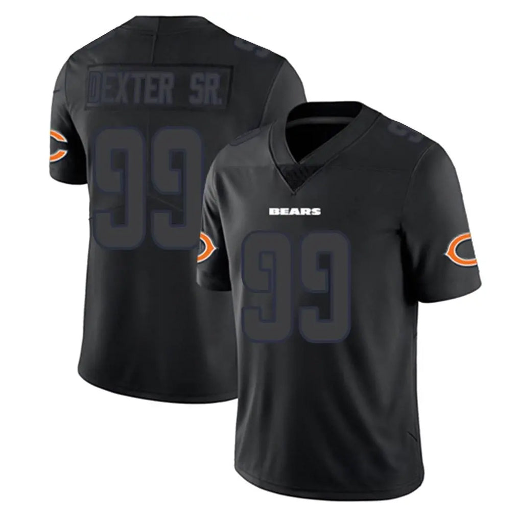C.Bears #99 Gervon Dexter Sr. Player Black Impact Limited Game BALCE Stitched Jerseys