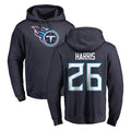 T.Titans #26 Marcus Harris Player Navy Logo Pullover Hoodies Home Game BALCE Stitched Jerseys