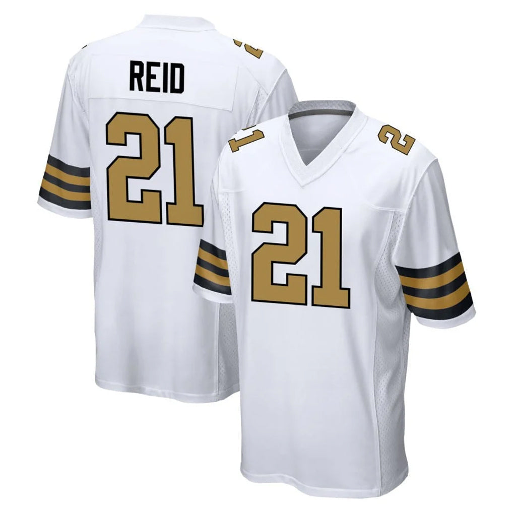 NO.Saints #21 Justin Reid Player White Alternate Home Game BALCE Stitched Jerseys
