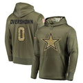 D.Cowboys #0 DeMarvion Overshown Player Olive Salute to Service Pullover Hoodies Home Game BALCE Stitched Jerseys