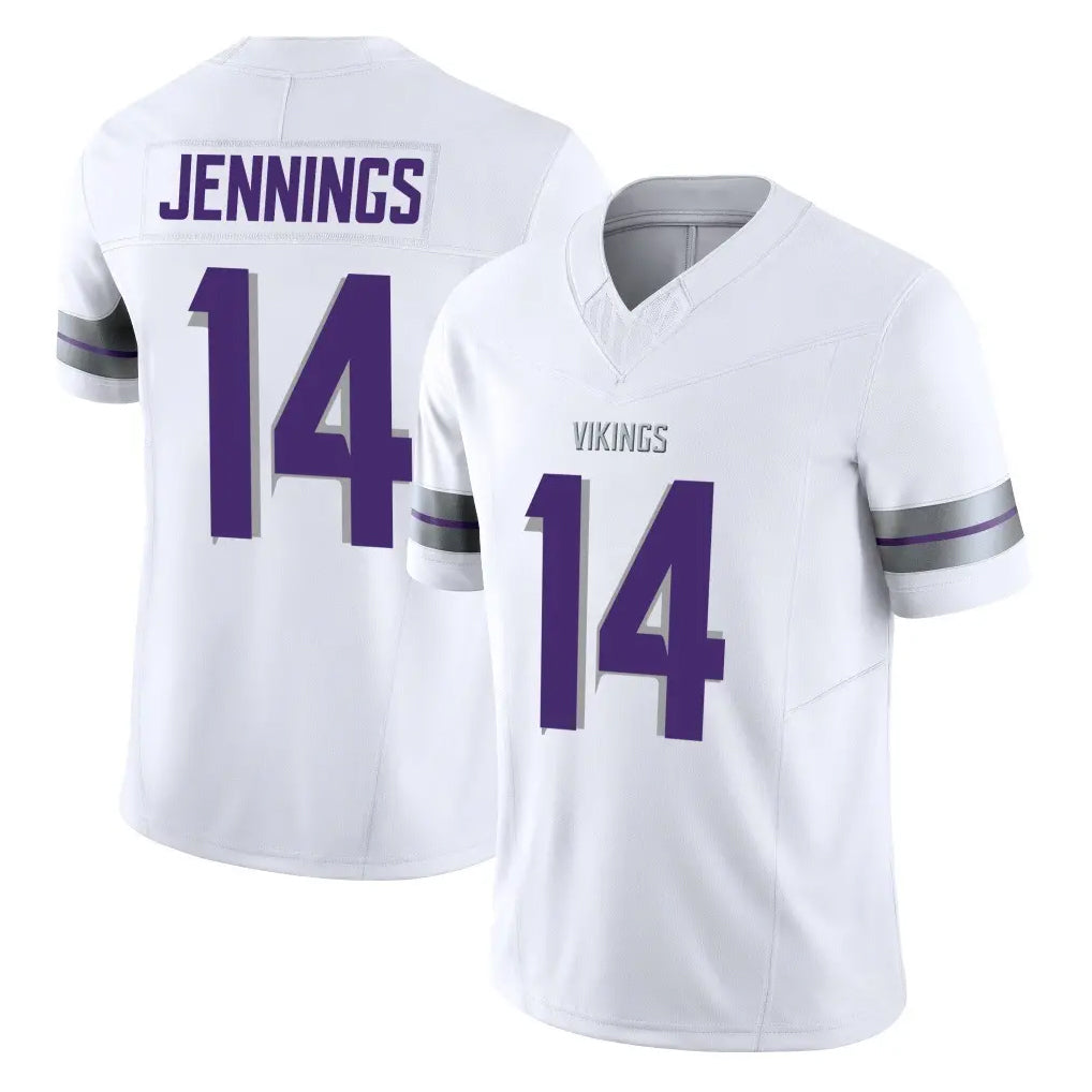 M.Vikings #14 Jauan Jennings Player White Limited Alternate Vapor F.U.S.E. Home Game BALCE Stitched Jerseys