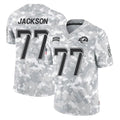 LA.Rams #77 Alaric Jackson Player Arctic Camo Salute To Service Limited Game BALCE Stitched Jerseys