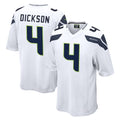 S.Seahawks #4 Michael Dickson Player White Home Game BALCE Stitched Jerseys
