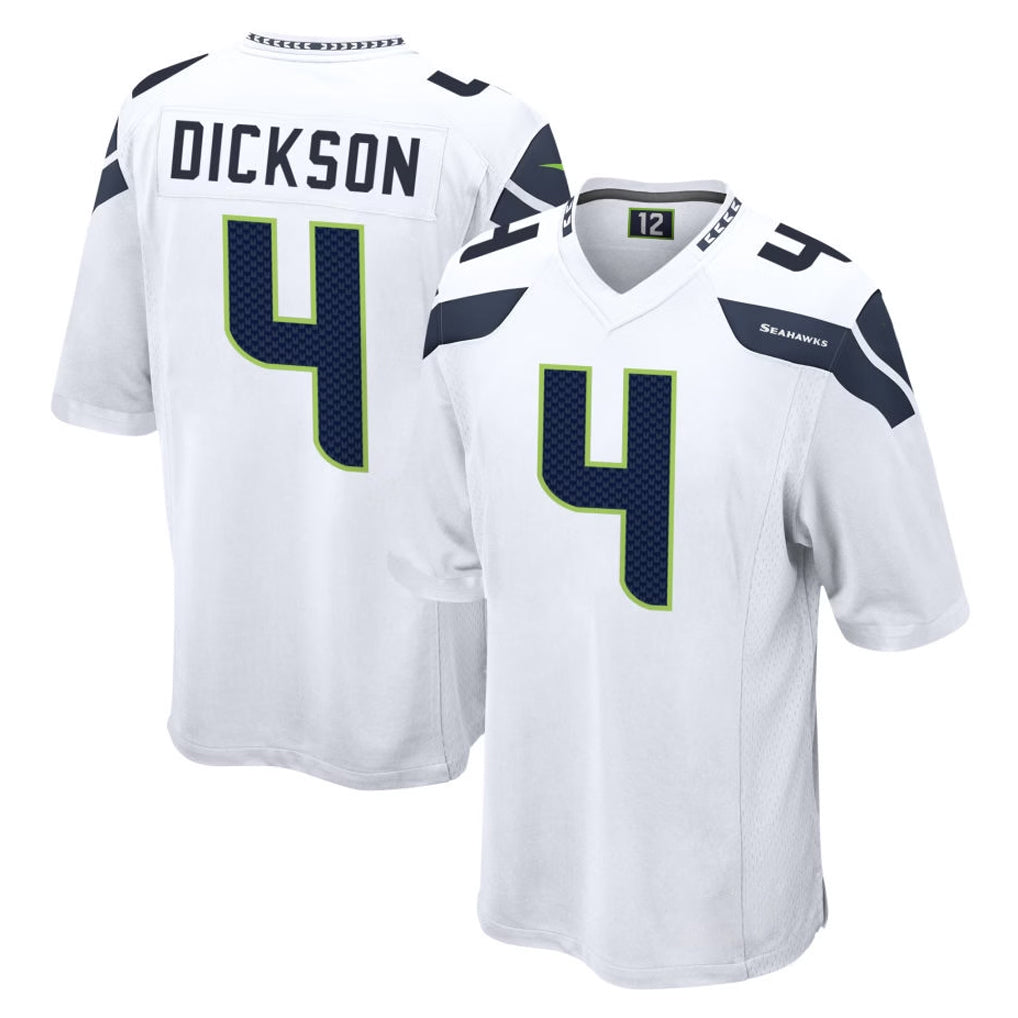 S.Seahawks #4 Michael Dickson Player White Home Game BALCE Stitched Jerseys