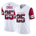 W.Commanders #25 Nick Cross Player White Vapor F.U.S.E. Limited Home Game BALCE Stitched Jerseys