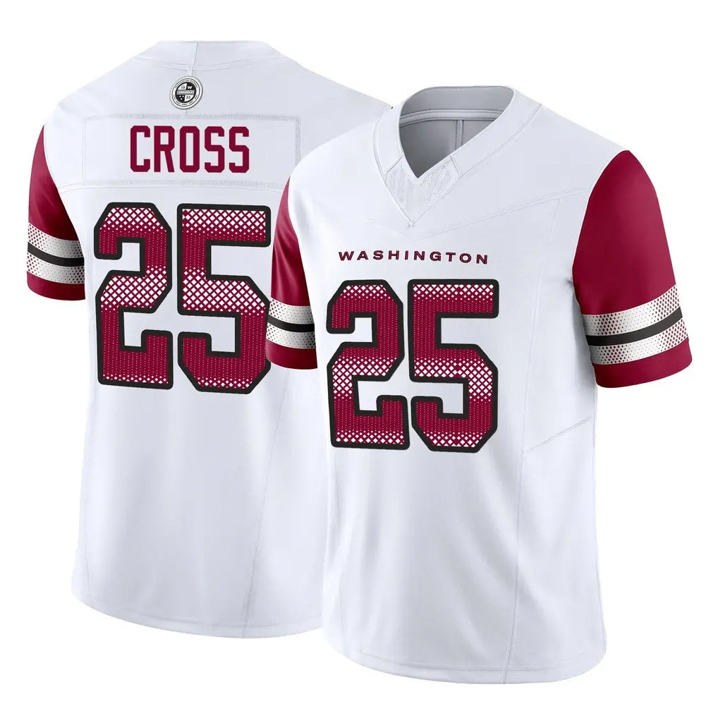 W.Commanders #25 Nick Cross Player White Vapor F.U.S.E. Limited Home Game BALCE Stitched Jerseys