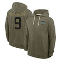 NY.Jets #9 Will McDonald IV Player Olive Salute to Service Pullover Hoodies Limited BALCE Stitched Jerseys
