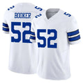 D.Cowboys #52 Tyler Booker Player White Limited Vapor F.U.S.E. Home Game BALCE Stitched Jerseys