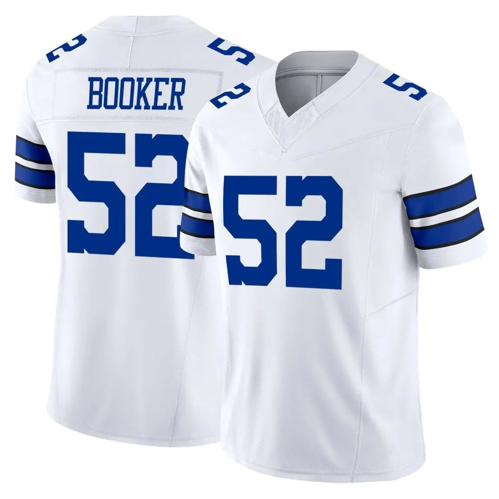 D.Cowboys #52 Tyler Booker Player White Limited Vapor F.U.S.E. Home Game BALCE Stitched Jerseys