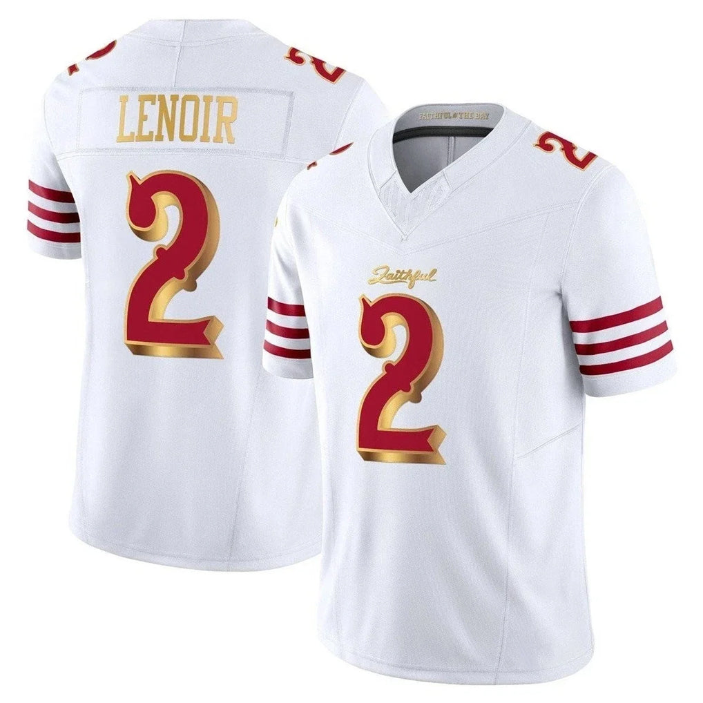 SF.49ers #2 Deommodore Lenoir Player White 2025 Rivalries Collection Game Limited BALCE Stitched Jerseys