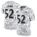 B.Ravens #52 Ray Lewis Player Arctic Camo Salute to Service Limited BALCE Stitched Jerseys