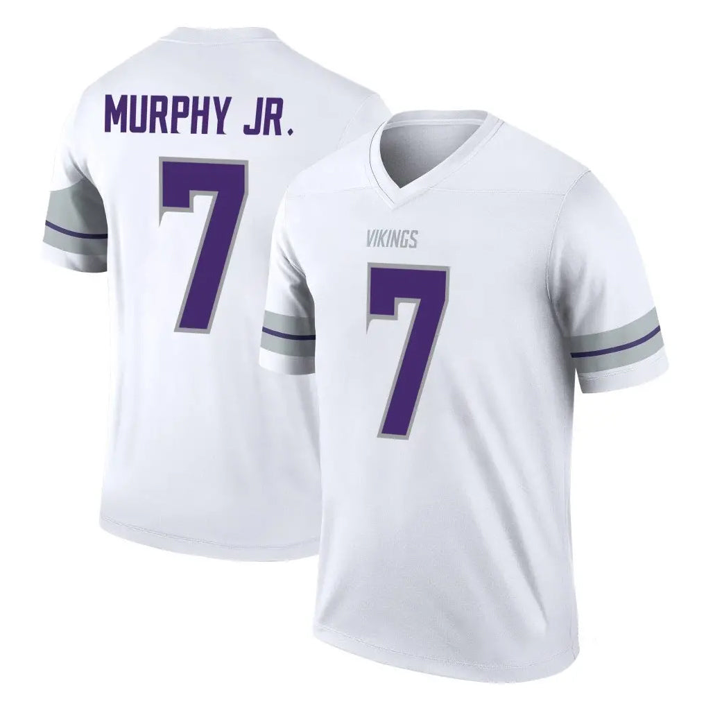 M.Vikings #7 Byron Murphy Jr. Player White Alternate Legend Home Game BALCE Stitched Jerseys