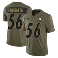 P.Steelers #56 Alex Highsmith Player Olive 2025 Salute To Service Limited Home Game BALCE Stitched Jerseys