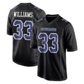D.Cowboys #33 Javonte Williams Player Carbon Black Fashion Home Game BALCE Stitched Jerseys