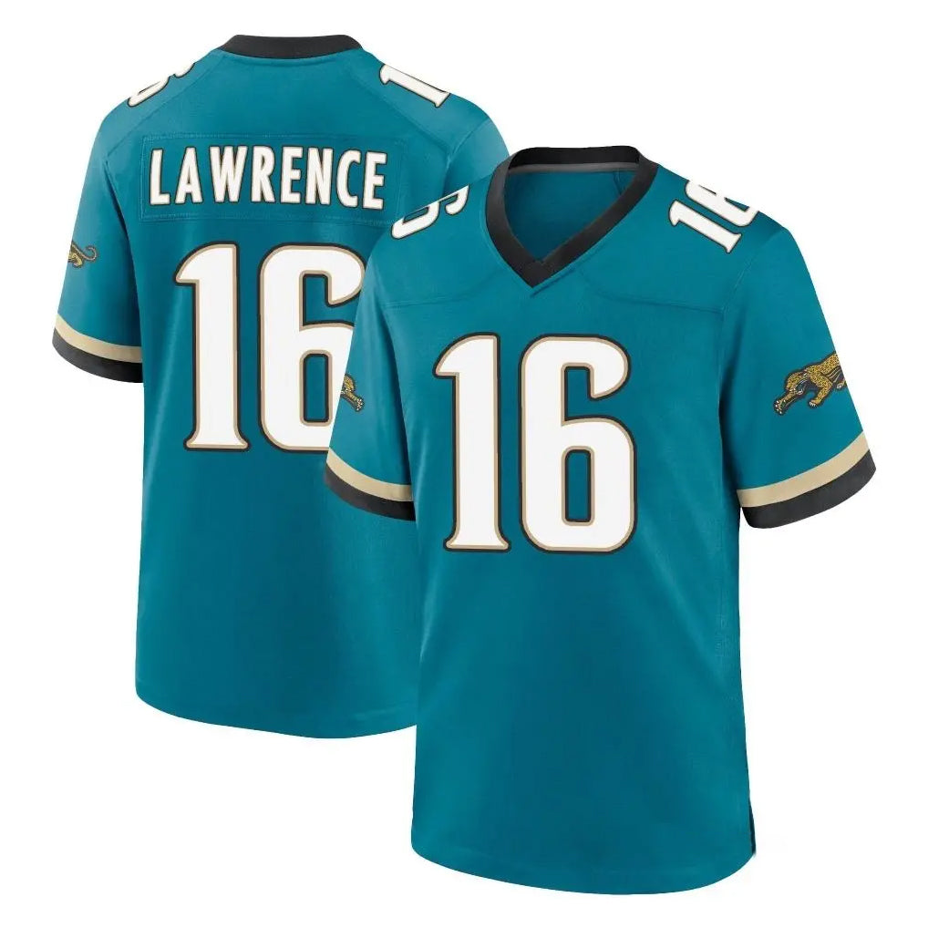 J.Jaguars #16 Trevor Lawrence Player Teal Prowler Throwback Limited Home Game BALCE Stitched Jerseys