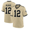 NO.Saints #12 Chris Olave Player Gold Home Game BALCE Stitched Jerseys