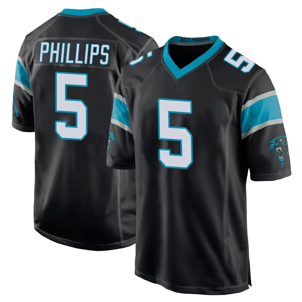 C.Panthers #5 Jaelan Phillips Player Black Game BALCE Stitched Jerseys