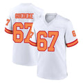 TB.Buccaneers #67 Luke Goedeke Player White '76 Home Game BALCE Stitched Jerseys