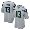 S.Seahawks #13 Ernest Jones IV Player Gray Home Game BALCE Stitched Jerseys