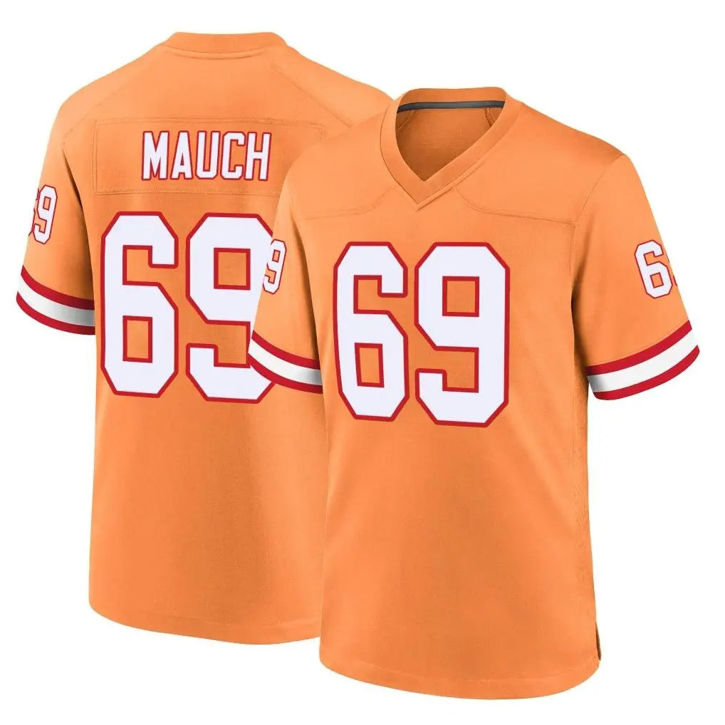TB.Buccaneers #69 Cody Mauch Player Orange Throwback Home Game BALCE Stitched Jerseys