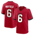 TB.Buccaneers #6 Baker Mayfield Player Red Home Game BALCE Stitched Jerseys