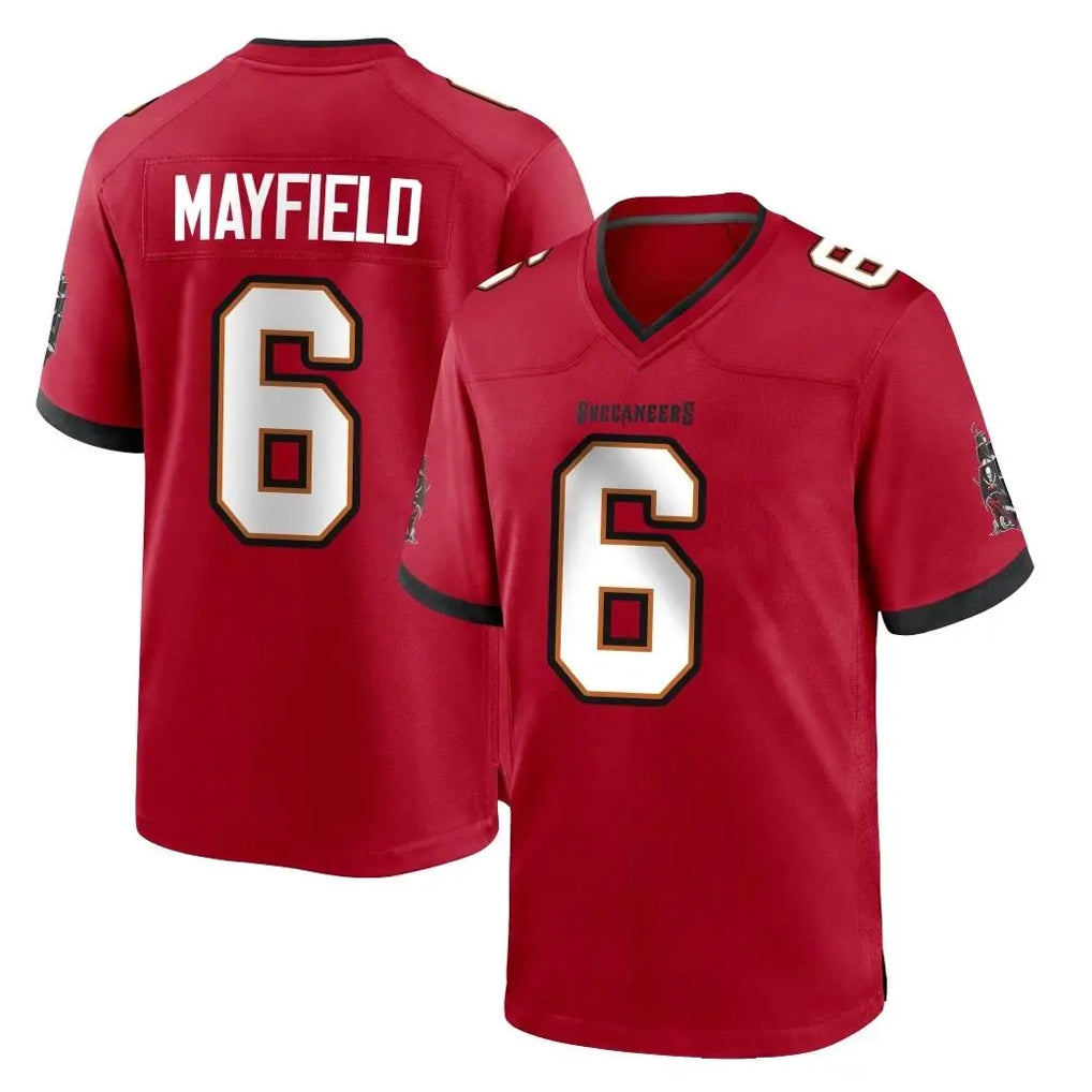 TB.Buccaneers #6 Baker Mayfield Player Red Home Game BALCE Stitched Jerseys